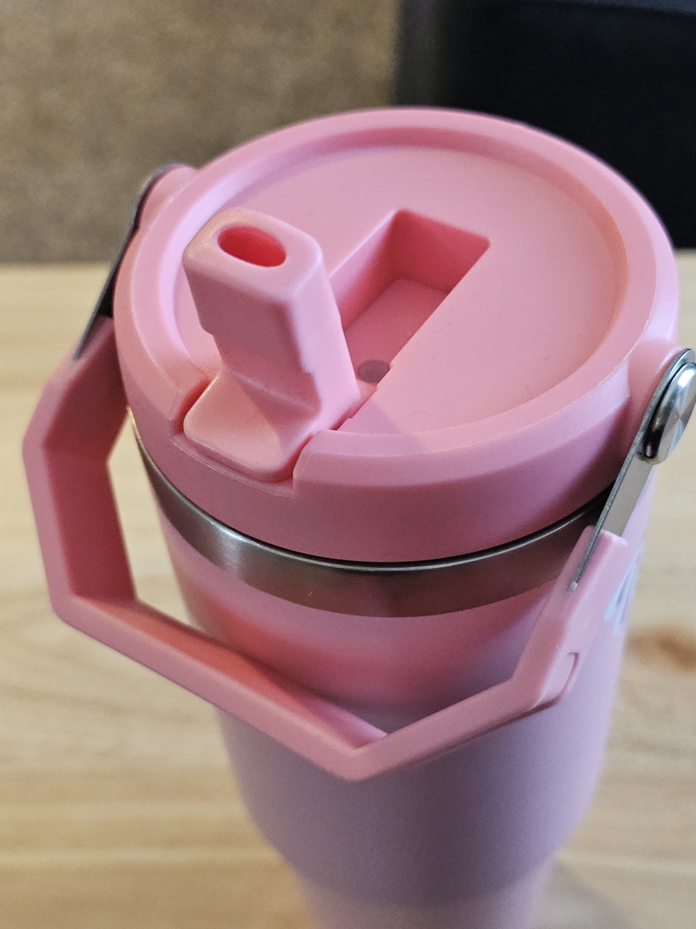 NWT Kirklands Home 'Manifest It Baby' Pink Insulated 30oz Tumbler - Picture 5 of 6